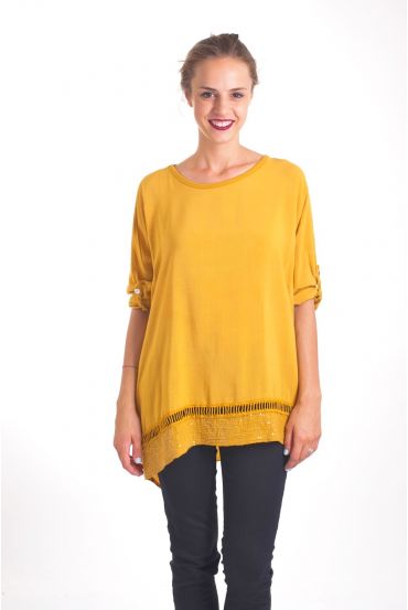 TUNIC SEQUINS 4022 MUSTARD