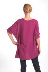 TUNIC SEQUINS 4022 BORDEAUX