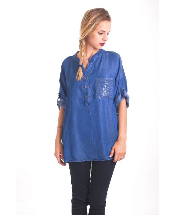 TUNIC JEANS SEQUINS 4032