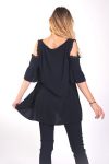 TUNIC SHOULDERS DENUDEES 4034 BLACK