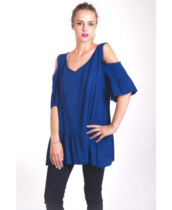 TUNIEK SCHOUDERS DENUDEES 4034 BLAUW