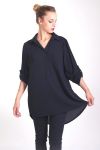 TÚNICA DE ENCAJE CON ESPALDA 4006 NEGRO