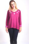 T-SHIRT ESTRELLAS 4033 BURDEOS