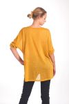 T-SHIRT STAR SEQUIN 4019 MUSTARD