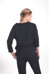 SWEAT PAILLETE 4035 BLACK