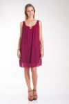 ROBE DOS DENTELLE 4008 BORDEAUX