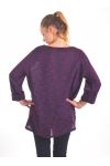 MAGLIONE ZIP 4026 BORDEAUX