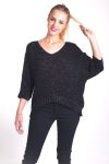 MAGLIONE MOHAIR LUREX 4036 NERO