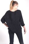 MAGLIONE MOHAIR LUREX 4036 NERO