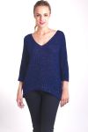 MAGLIONE MOHAIR LUREX 4036 BLU