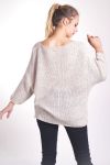 MOHAIR PULLOVER LUREX 4036 BEIGE