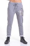 PANTALONI DI PAILLETTES 4025 GRIGIO