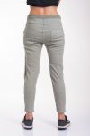 JEANS PANTALONI DISTRUGGERE 4023 VERDE MILITARE