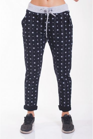 PANTALONES DE ESTRELLAS 4024 NEGRO