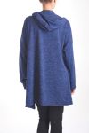 GILET A CAPUCHE 4017 BLEU