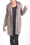 GILET A CAPUCHE 4017 BEIGE