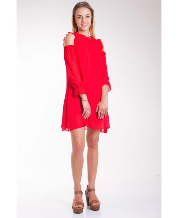 DRESS SHOULDERS DENUDEES 4037 RED