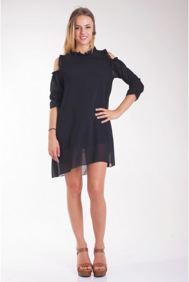 KLEID SCHULTERN DENUDEES 4037 SCHWARZ