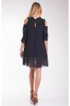 ROBE EPAULES DENUDEES 4037 NOIR