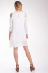 ROBE EPAULES DENUDEES 4037 BLANC