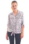 CHEMISE ZIP LEOPARD 4039 ROSE