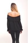 BLOUSE EPAULES DENUDEES 4003 NOIR