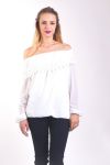 BLOUSE EPAULES DENUDEES 4003 BLANC