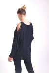 BLOUSE EPAULES DENUDEES 4042 NOIR