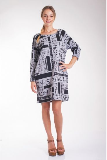 DRESS WRITE-4044 M-GREY