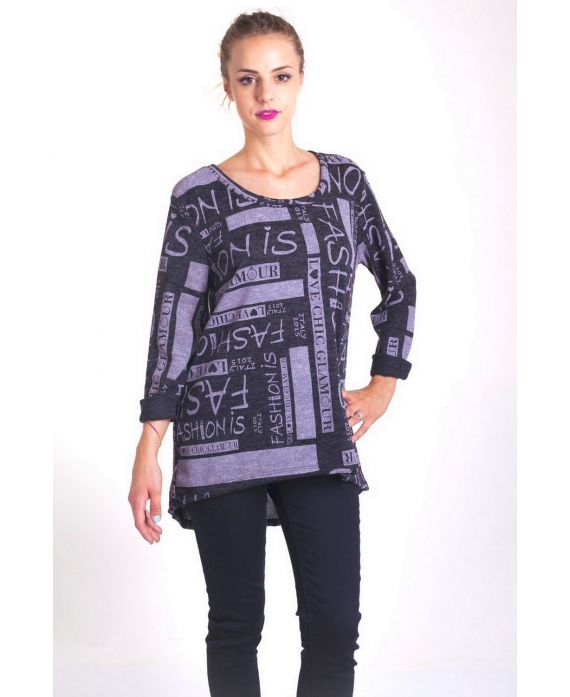 PULL ECRITURE 4045 NOIR