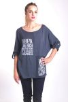 T-SHIRT FLOCAGE 4046 GRIS