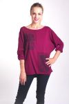 T-SHIRT FLOCAGE 4046 BORDEAUX