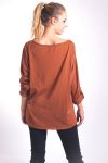 T-SHIRT FLOCAGE 4046 CAMEL