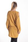 T-SHIRT SHOULDERS DENUDEES 4098 MUSTARD