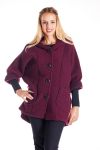 MANTEAU BOUTONS 4149 BORDEAUX