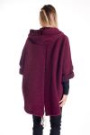 MANTEAU BOUTONS 4149 BORDEAUX