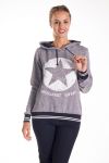 EL SUDOR TIENE LA CAPUCHA LA ESTRELLA CLOUTEE 4125 GRIS