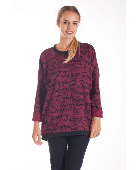 PULL SCRIPTURES 4127 BORDEAUX