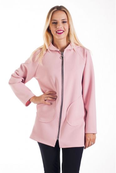 JACKET HAS HOOD 4216 ROSE