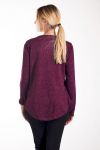 PULL PRINTS 4240 BORDEAUX