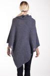 CAPE PONCHO KNIT 4236 GRAY