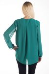 BLOUSE DRAPEE 4239 GREEN MILITARY