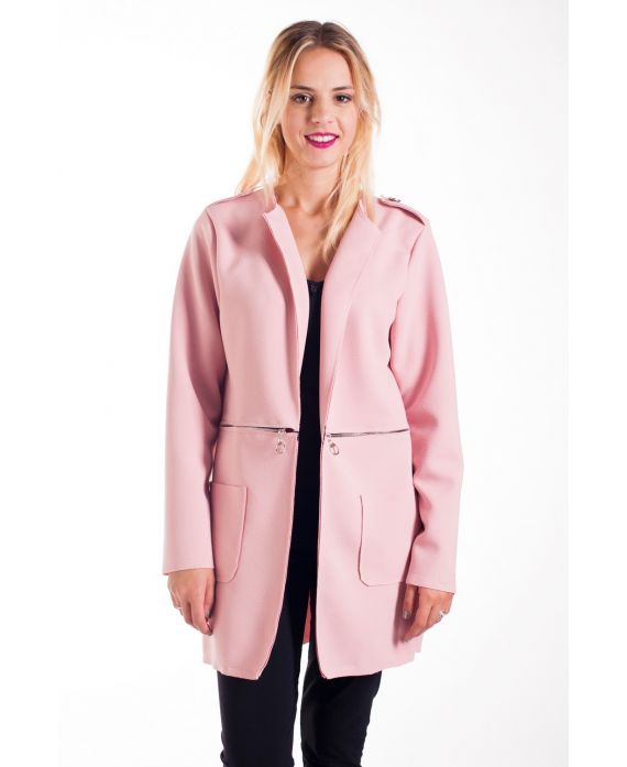 VESTE ZIPPEE 4267 ROSE
