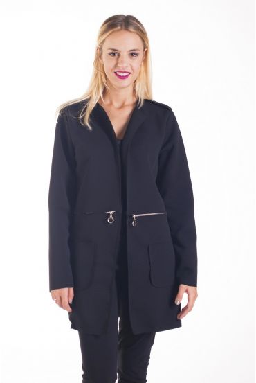 VESTE ZIPPEE 4267 BLACK
