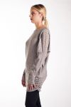 SWEATER TUNIC RIVETS 4243 BEIGE