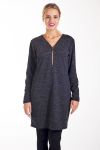 PULL TUNIQUE ZIPPEE 4271 BLACK