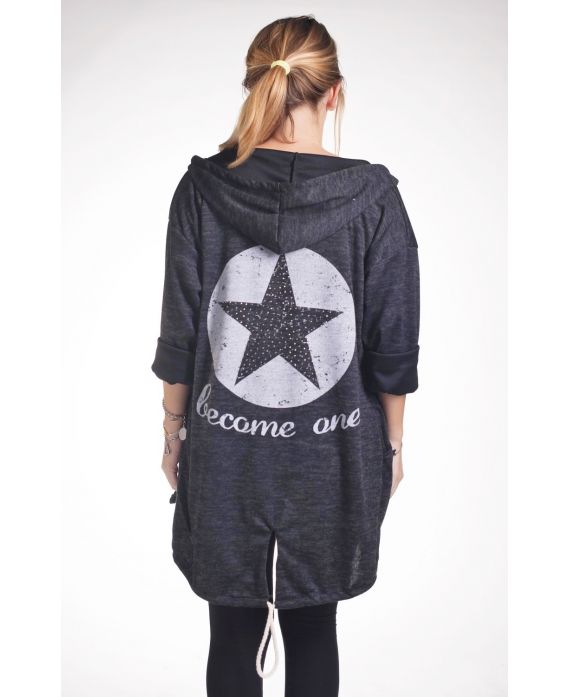 GROOT FORMAAT VEST ETOILE 4260 ZWART