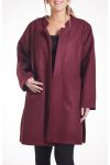 GRANDE TAILLE MANTEAU 4281 BORDEAUX