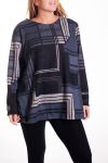 LARGE SIZE SWEATER PRINTS 4324 GREY