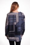 LARGE SIZE SWEATER PRINTS 4324 GREY